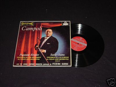 LONDON CS 6084 BLUE BACK CAMPOLI/GAMBA CLASSICAL LP A