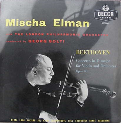 LXT5068 classical lp record. Elman/Beethoven A