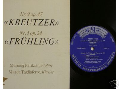RARE CLASSICAL - TAGLIAFERRO & PARIKIAN - BEETHOVEN. A