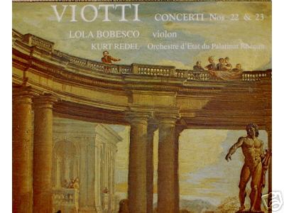 RARE CLASSICAL - LOLA BOBESCO & REDEL - VIOTTI CONCERTI A