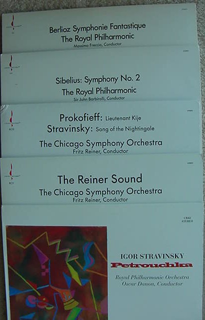 5 Audiophile Chesky Classical RCA Living Stereo RI's A