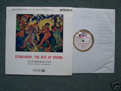 Stravinsky Classical ROS White/Gold HMV Stereo VG+/EX A