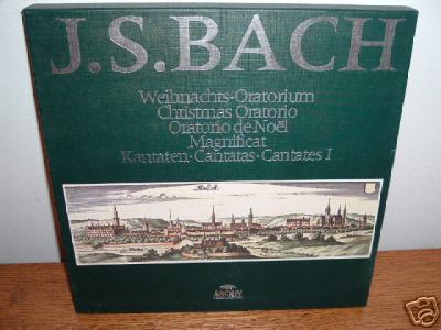 J.S. BACH CANTATAS VINTAGE CLASSICAL 11LP ARCHIV BOX A