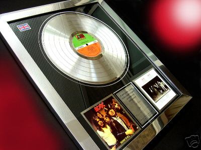 popsike.com - AC/DC HIGHWAY TO HELL PLATINUM RECORD AWARD, RARE ...
