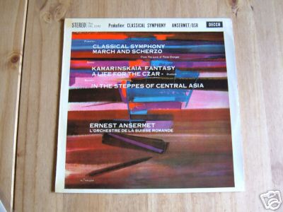 SXL 2292 WBG ED1 PROKOFIEV CLASSICAL SYMPH ANSERMET OSR