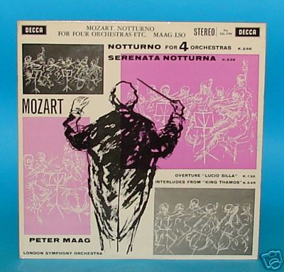 DECCA CLASSICAL LP STEREO SXL2020 NOTTURNO 4 ORCHESTRAS