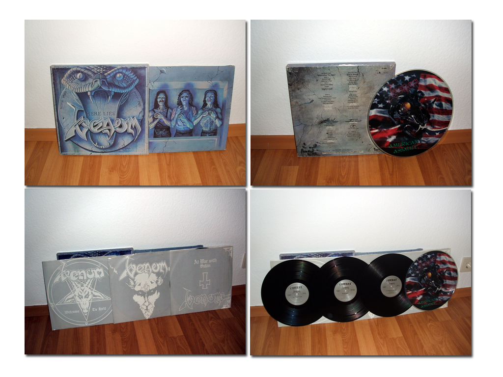 popsike.com - VENOM - Here lies 4 LP Box Boxset BLACK METAL SLAYER