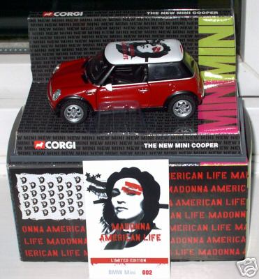 マドンナ　 American Life 　Corgi製　Mini Cooper マドンナ American Life Corgi製 Mini Cooper