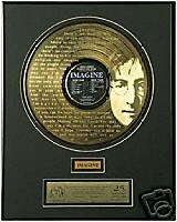 Gold - John Lennon Imagine Record 24KT Limited ジョンレノン Plated