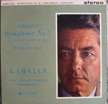 SAX 2392 Karajan Sibelius 5 HMV Classical LP