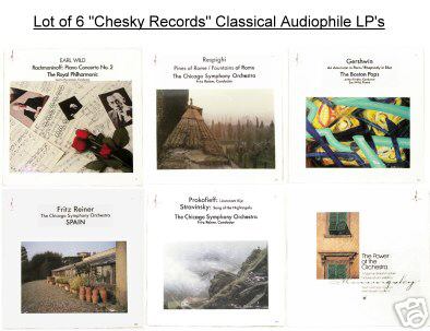 Chesky Records Classical Audiophile LPs ( 6 ) - SEALED