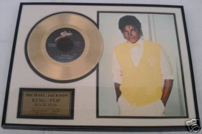 Michael Jackson Billie Jean ゴールドディスク popsike.com - Michael Jackson GOLD Record BILLIE JEAN Disque d'or