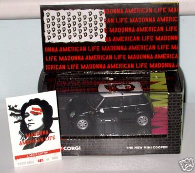マドンナ　 American Life 　Corgi製　Mini Cooper マドンナ American Life Corgi製 Mini Cooper