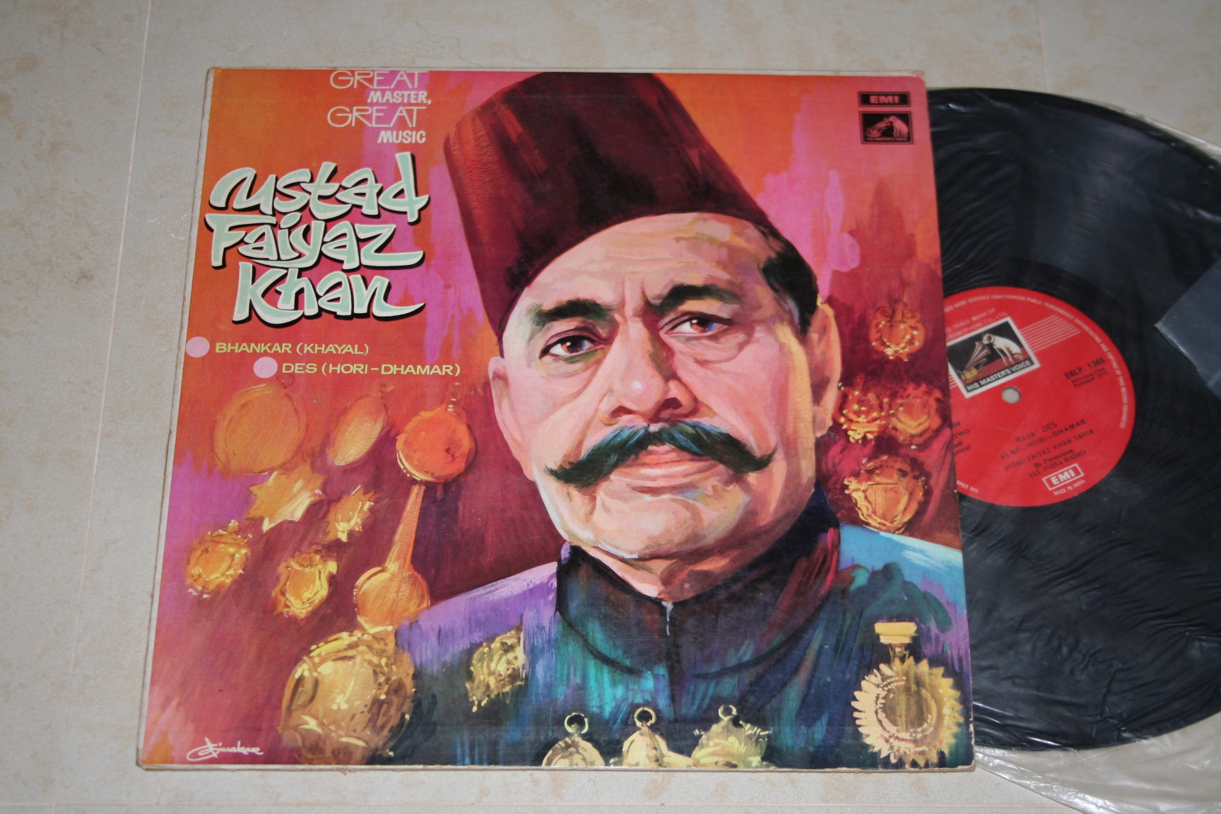 Indian classical FAIYAZ KHAN vocal HMV