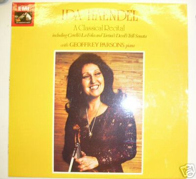IDA HAENDEL VIOLIN CLASSICAL RECITAL ASD 3352 UK HMV LP