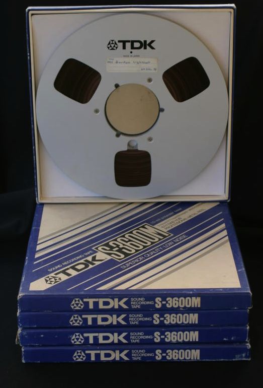 5 VINTAGE TDK 10" TAPES CLASSIC ROCK/CLASSICAL NR
