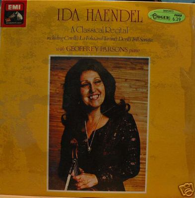 Ida HAENDEL/G. Parsons - Classical Recital LP N-MINT