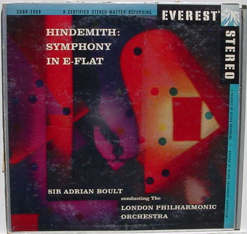 Classical Stereo LP Silver Everest SDBR3008 Hindemith A