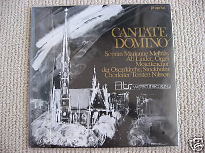 Cantate Domino classical lp Proprius Swedish 1976 ss nm A