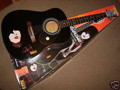 popsike.com - PAUL STANLEY SILVERTONE DARK STAR ACOUSTIC GUITAR