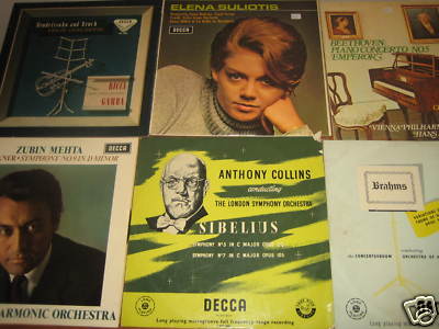 6 Decca Classical lps 3 SXL Suliotis Ricci Bruckner lp A