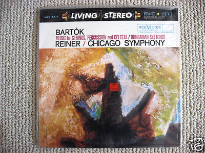 Bartok Reiner Chicago classical LP RCA LSC 2374 SS Mint A