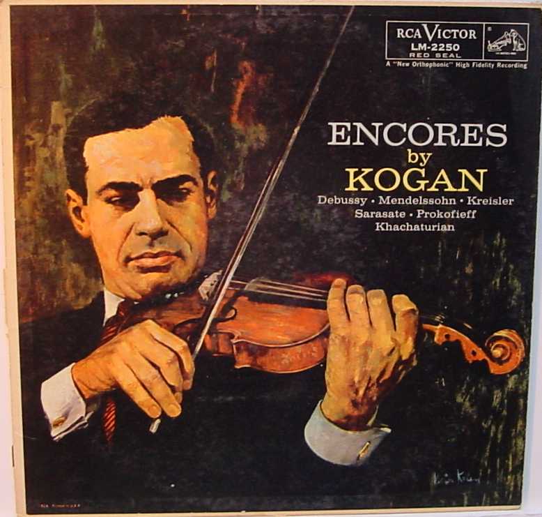 Classical Mono LP SD RCA LM2250 Kogan Violin Encores A