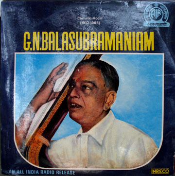 G.N.Balasubramaniam India classical vocal Carnatic LP A