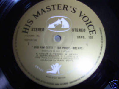 CLASSICAL-MOZART-COSI FAN TUTTE-SAN 103-6 WHITE ANGEL A