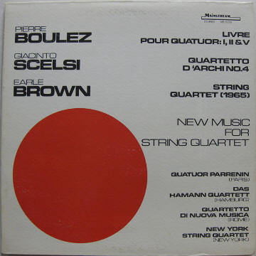 NEW MUSIC FOR STRING QUARTET Boulez Modern CLASSICAL LP A