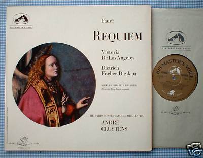 RARE CLASSICAL LP FAURE REQUIEM ANDRE CLUYTENS SAN107 A