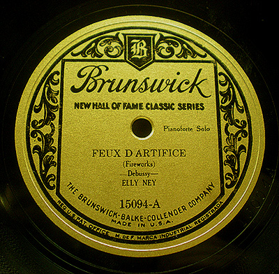 Elly Ney Valse Petite Gold Brunswick Classical 10" 78 A