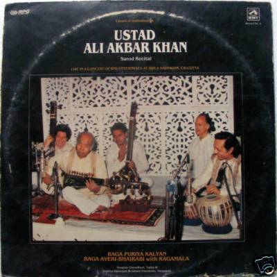 Ustad Ali Akbar Khan Recital Instrumental Classical Lp A