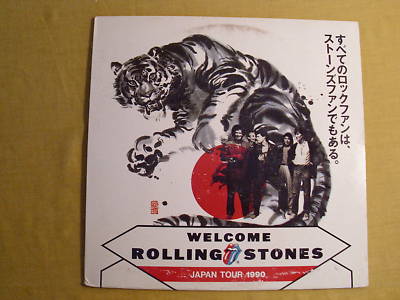 popsike.com - Rolling Stones Japan Tour 1990 Welcome Steel Wheels
