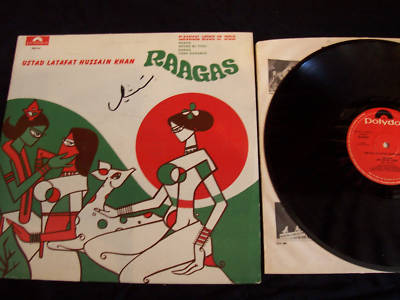 USTAD LATAFAT HUSSAIN KHAN Raagas LP indian classical A
