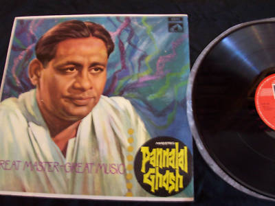 MAESTRO PANNALAL GHOSH LP indian classical flute RARE A