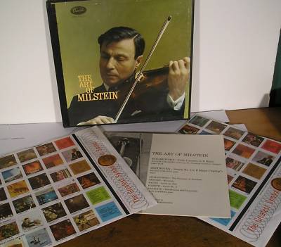 ART OF MILSTEIN classical 2 LP Capitol BOX SET orig NM A