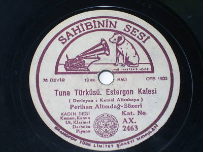 Turkish female voice Balkan folk/classical 78 HEAR A