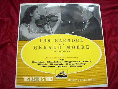 RARE UK CLASSICAL LP - CLP 1021 - IDA HAENDEL on HMV A