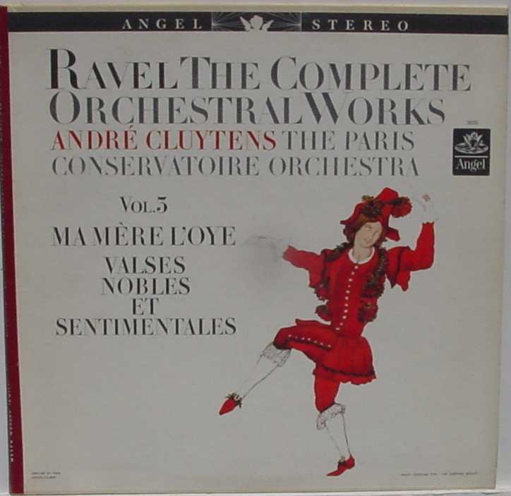 Classical Stereo LP Angel 36110 Ravel Cluytens Vol. 3 A
