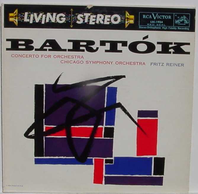Classical Living Stereo LP RCA LSC1934 SD Bartok Reiner A