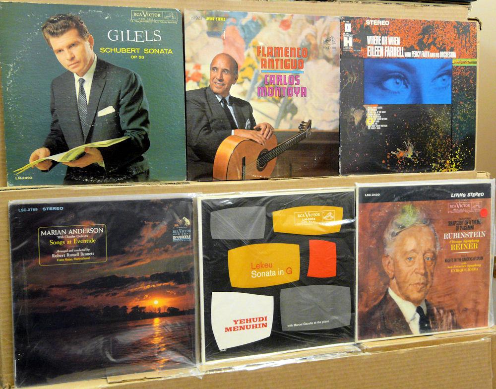 CLASSICAL LPs, many Living Stereo, 12 artists, 12 disks A