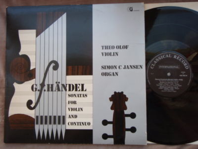 CLASSICAL RECORD COMP 180464/65 - OLOF - HANDEL - SON A