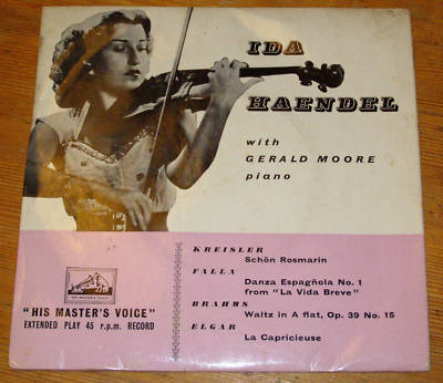 Classical Vinyl IDA HAENDEL plays KREISLER, ELGAR etc A