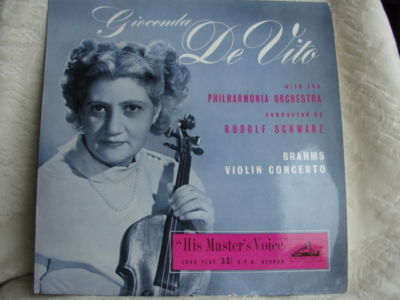 12" VINYL CLASSICAL RECORD VIOLIN DE VITO ALP 1104 A