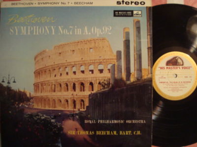 CLASSICAL LP BEETHOVEN #7 BEECHAM ON EMI STEREO ASD 311 A