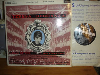 DECCA SXL 2251 TERESA BERGANZA CLASSICAL LP WIDE BAND A