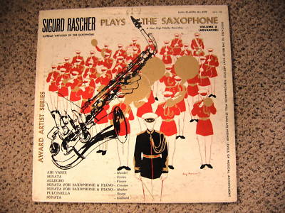 WOW SIGURD RASCHER PLAYS SAXOPHONE-RARE CLASSICAL-NM A