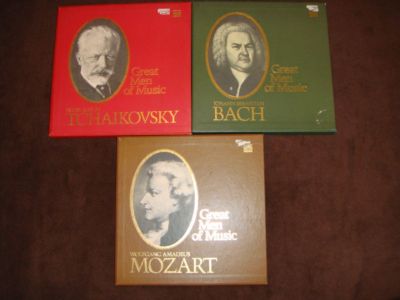 3 Time Life Great Men of Music LP Sets 33RPM Classical A