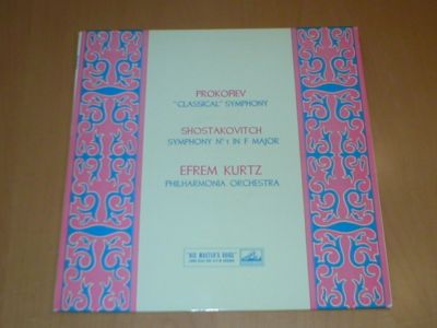 UK HMV ASD 263 Stereo Prokofiev Classical Sym Kurtz NM A